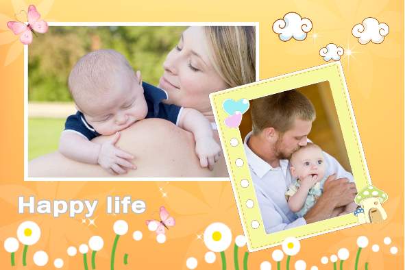 家族 photo templates 簡単で幸せな生活